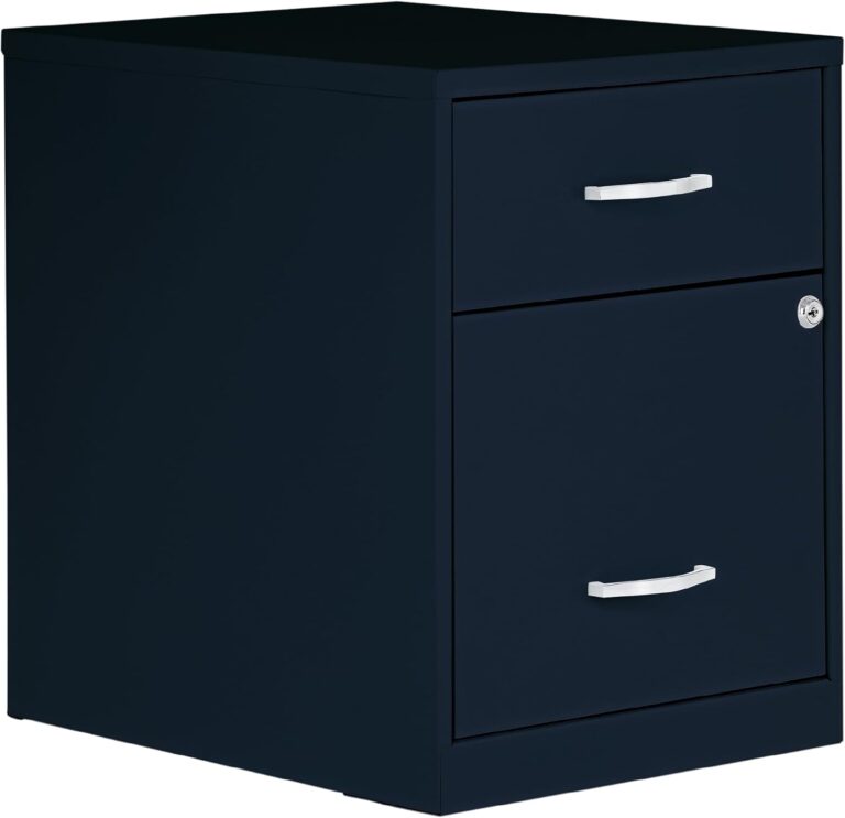 Compact Navy Blue Filing Cabinet - Compact Navy Blue 2-Drawer Filing