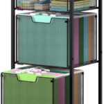 3-Tier Mesh Rolling File Cart
