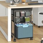 3-Tier Mesh Rolling File Cart - Hình 8