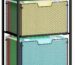 2-Tier Rolling Mesh File Cart